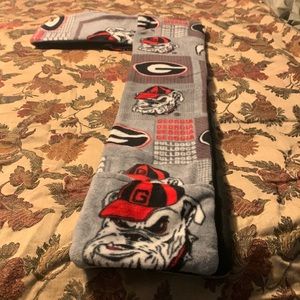 Hoodie-scarf color Grey Red Georgia Bulldog